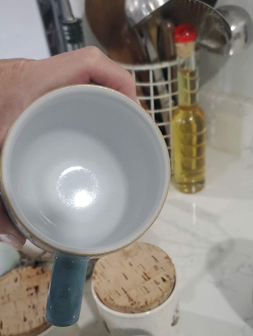 Denby Azure Shell Coffee Mug - Picture 2 of 5